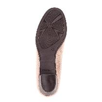 Forelli 53401 Kadın Vizon Baskılı Deri Topuklu Ayakkabı