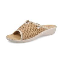 Fly Flot Cloth Kadın Bej Açık Terlik