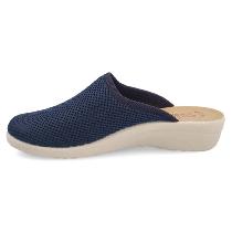 Fly Flot Cloth Kadın Lacivert/Beyaz Kapalı Terlik