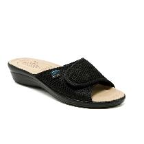 Fly Flot Cloth Kadın Siyah Açık Cırtlı Terlik