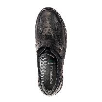 Forelli Iris Kadın Siyah Ortopedik Deri Ayakkabı