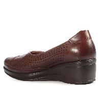 Forelli Zega Kadın Kahve Ortopedik Deri Ayakkabı