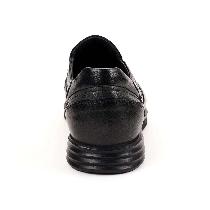 Forelli Anemon Erkek Siyah Ortopedik Deri Ayakkabı