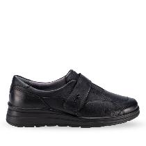 Forelli Avilla Kadın Siyah Ortopedik Deri Ayakkabı