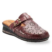 Forelli Cary Kadın Bordo Kapalı Deri Terlik