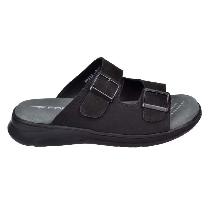 Forelli Ejder Erkek Siyah Ortopedik Deri Terlik