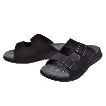 Forelli Ejder Erkek Siyah Ortopedik Deri Terlik