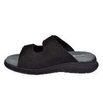 Forelli Ejder Erkek Siyah Ortopedik Deri Terlik