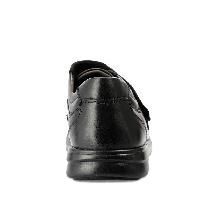 Forelli Fenix Erkek Siyah Ortopedik Cırtlı Deri Ayakkabı