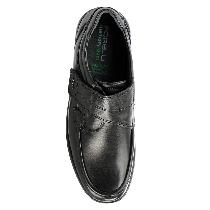 Forelli Fenix Erkek Siyah Ortopedik Cırtlı Deri Ayakkabı