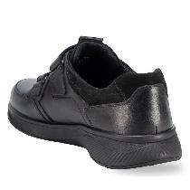 Forelli Kayron Erkek Siyah Ortopedik Cırtlı Deri Ayakkabı