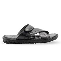 Forelli Talu Erkek Siyah Ortopedik Deri Terlik