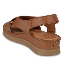 Forelli Tina Kadın Taba Ortopedik Deri Sandalet