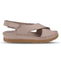 Forelli Tina Kadın Vizon Ortopedik Deri Sandalet