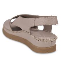 Forelli Tina Kadın Vizon Ortopedik Deri Sandalet