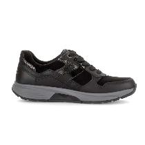 Gabor 0106.03 Rollingsoft Kadın Siyah/Bronz  Deri Spor Ayakkabı