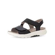 Gabor 86.815 Rollingsoft Kadın Siyah Deri Sandalet