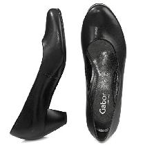 Gabor 76.040 Kadın Siyah Deri Topuklu Ayakkabı