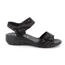 Imac Charlotte Kadın Siyah Deri Sandalet