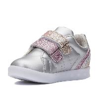 Promax 1739 Kız Çocuk Gümüş Işıklı Spor Ayakkabı