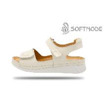 Softmode 229901 Kadın Bej Ortopedik Deri Sandalet
